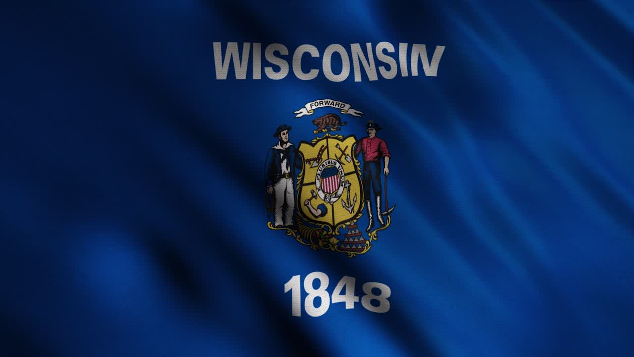 bandera del estado de wisconsin