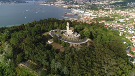 vigo city galicia spain aerial view