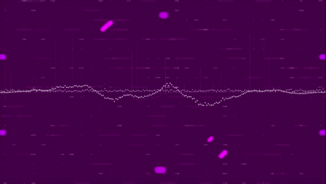 animación de cerradura giratoria de caja fuerte rosa y procesamiento de datos, en negro