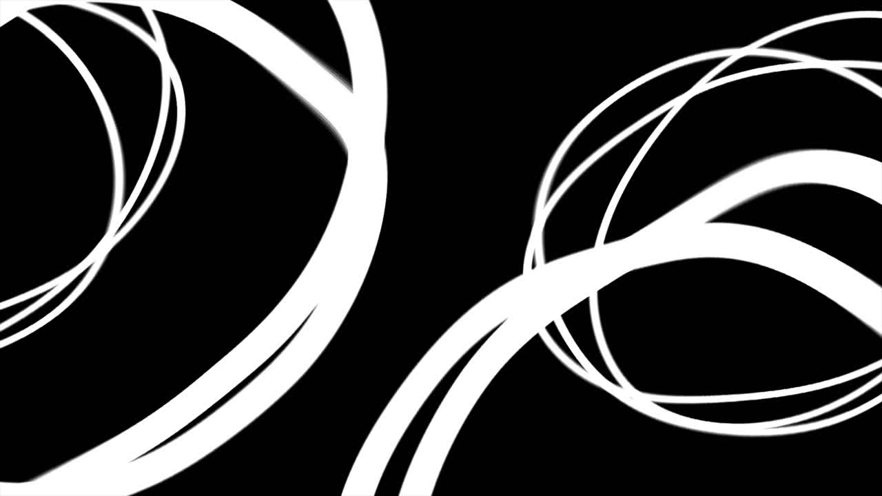 líneas blancas abstractas sobre un fondo negro