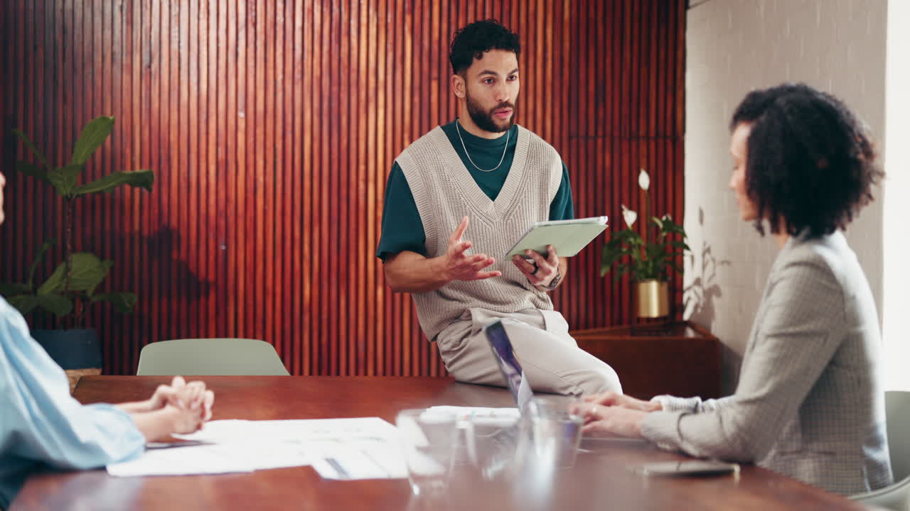 현대적 인 사무실 에서 사업 회의