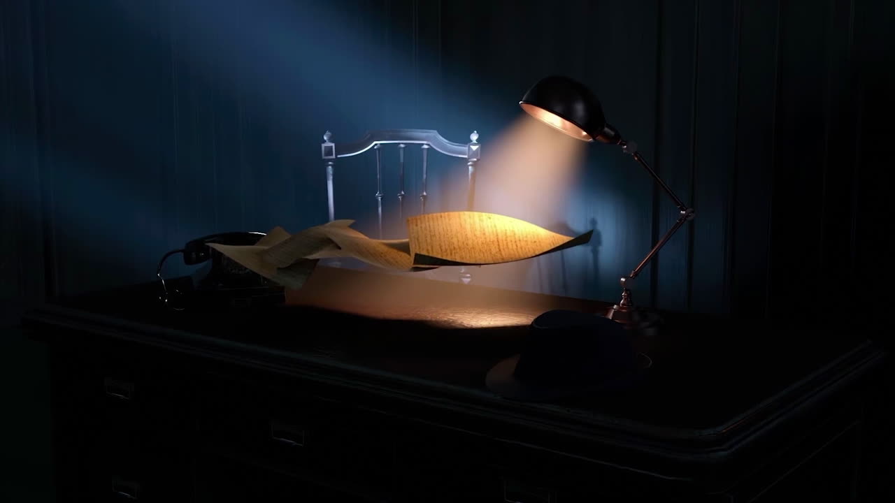 빈티지 형사 책상