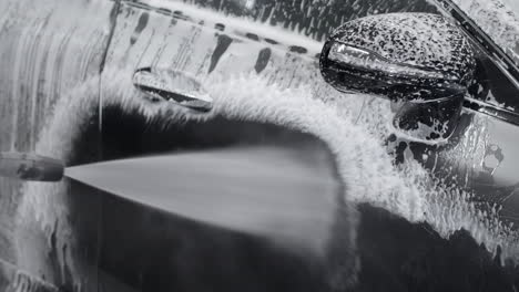 car wash in progress