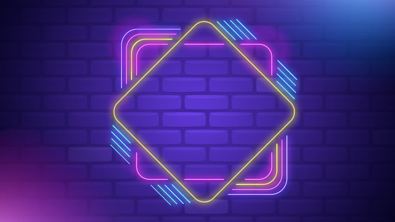 Motion Graphic of Neon frame┬adesign