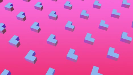 3D-blue-forms-in-pink-background