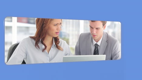 video of business people using a social media
