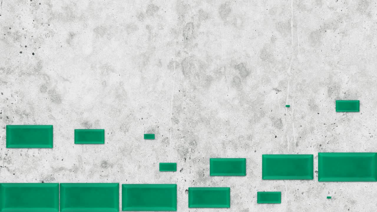 벽 에 있는 초록색 직사각형 타일