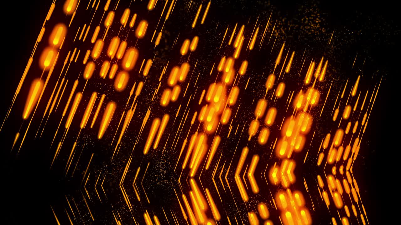 Abstract Lights with dancing particles motion background loop