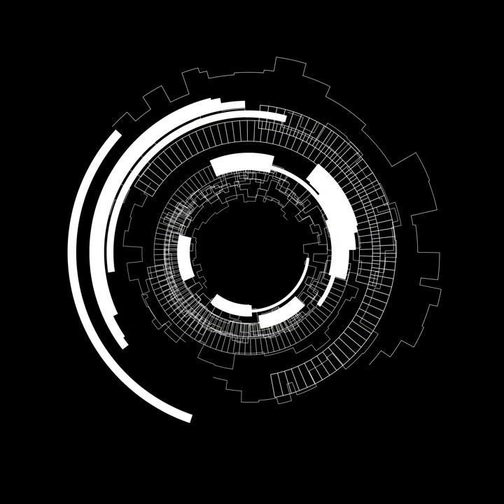 Futuristic HUD Circle Animation