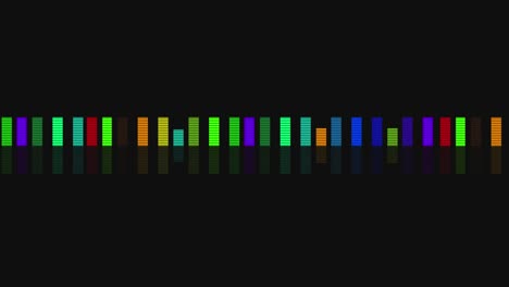 4k audio bar spectrum isolated on transparent background sound wave animation sound equalizer audio