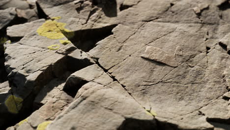 close up of rocky stones formation