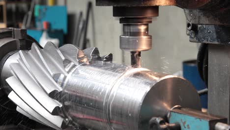 industria trabajo de engranajes de corte de máquinas de torno y fresado