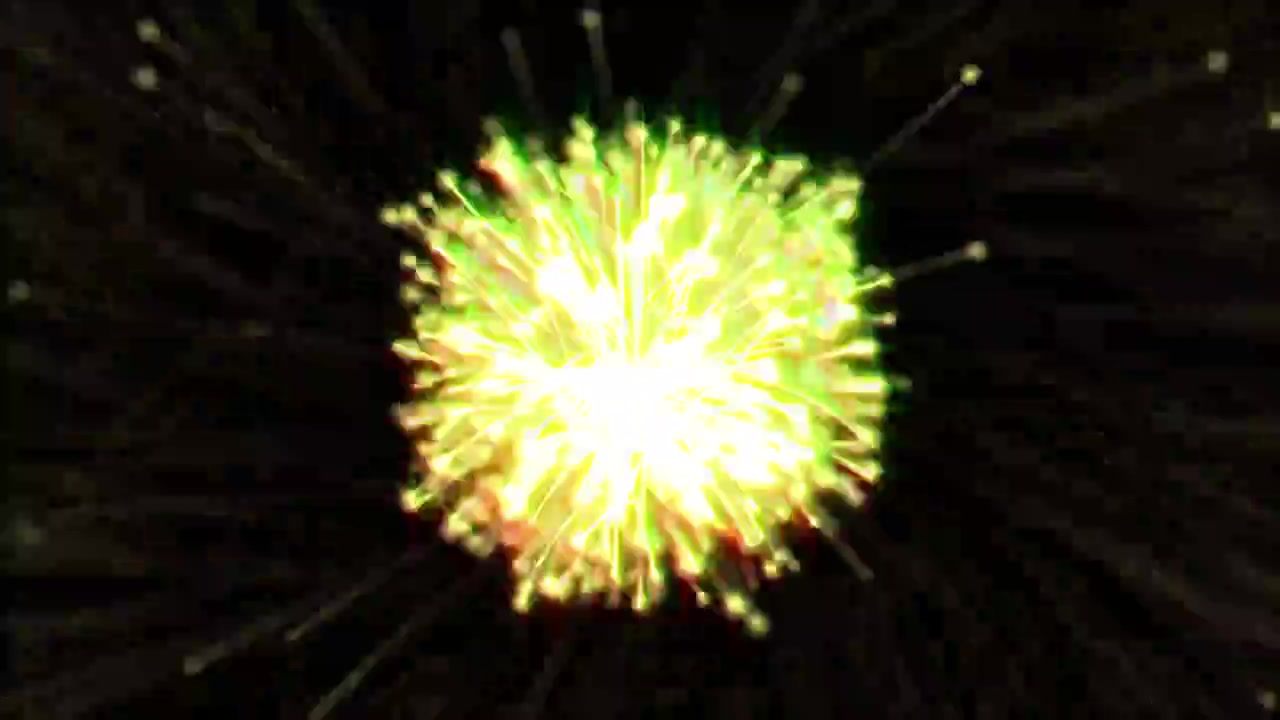Magic Christmas Particles Spiral Motion Transition