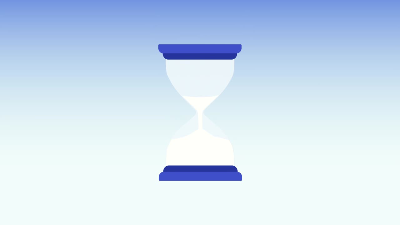 Loading Hourglass Cursor Loop Animation with Alpha Channel.