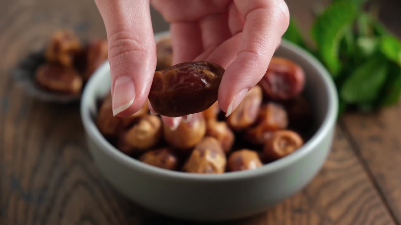 건조한 날짜, 아라비크 과일 한 그