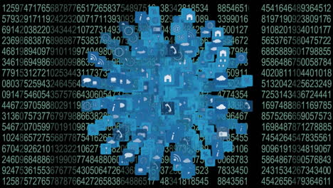 símbolos e iconos de internet en forma de globo