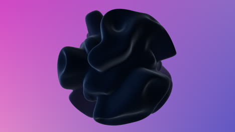 a blue object with a purple background