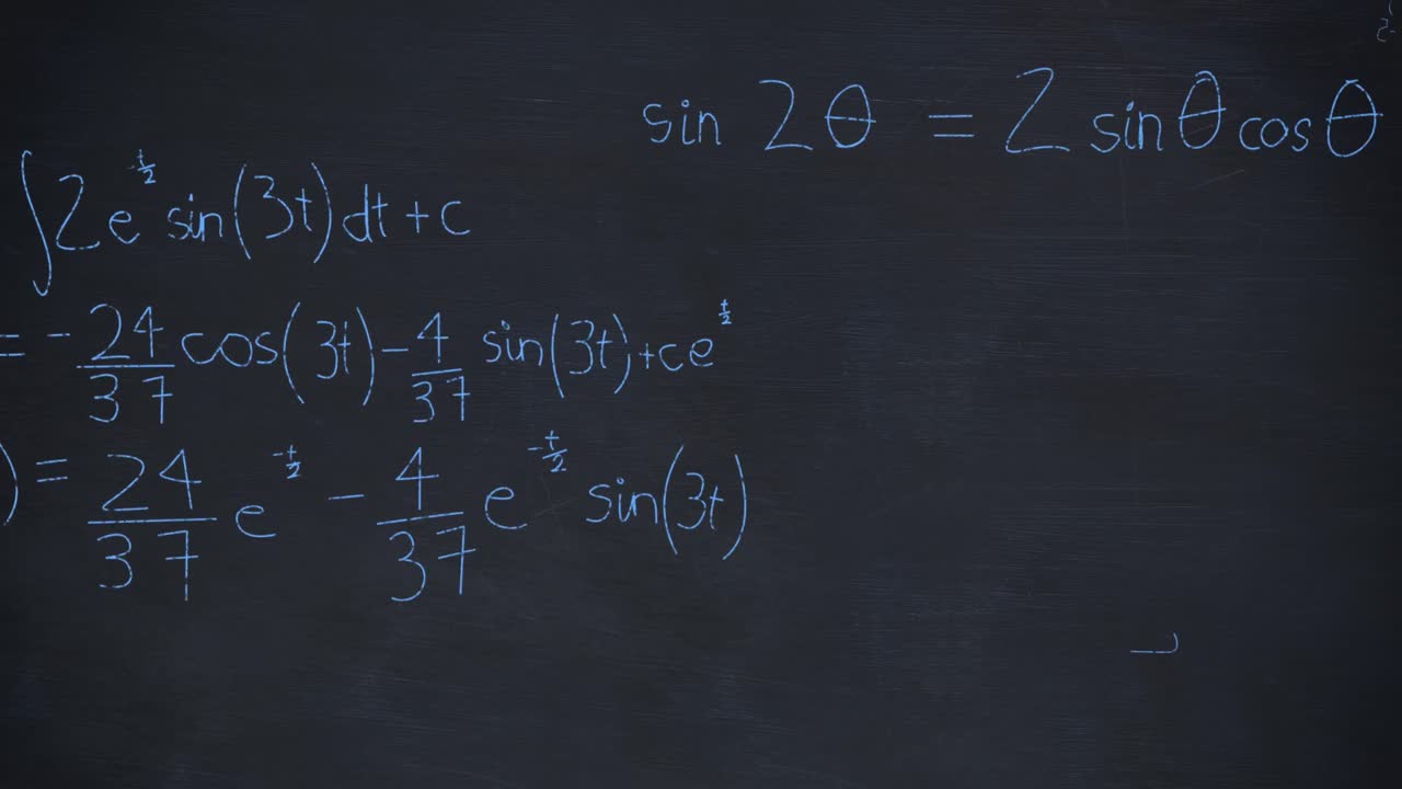 ecuaciones matemáticas en la pizarra