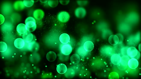 4k green abstract bokeh particle background. 30 seconds seamless loop. have another color. check my page