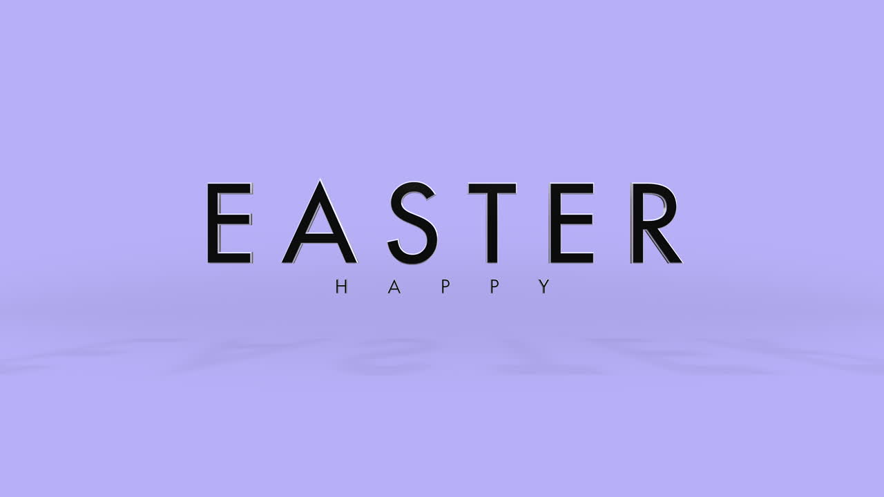 Eleganza e moda scritta Buona Pasqua su sfumatura viola