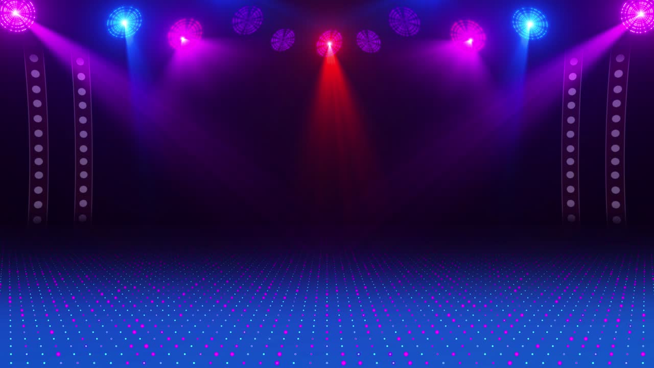 Particle light spot flashing award party stage background luxury award party stage golden stage