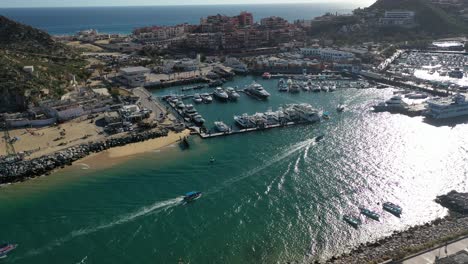 cabo san lucas aerial - marina del rey area