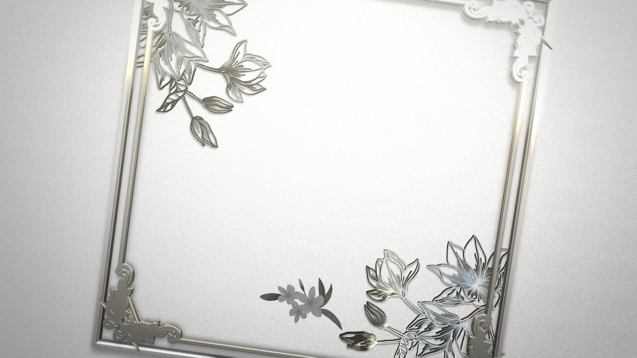 웨딩 배경 22 꽃 모션 근접 촬영 빈티지 프레임