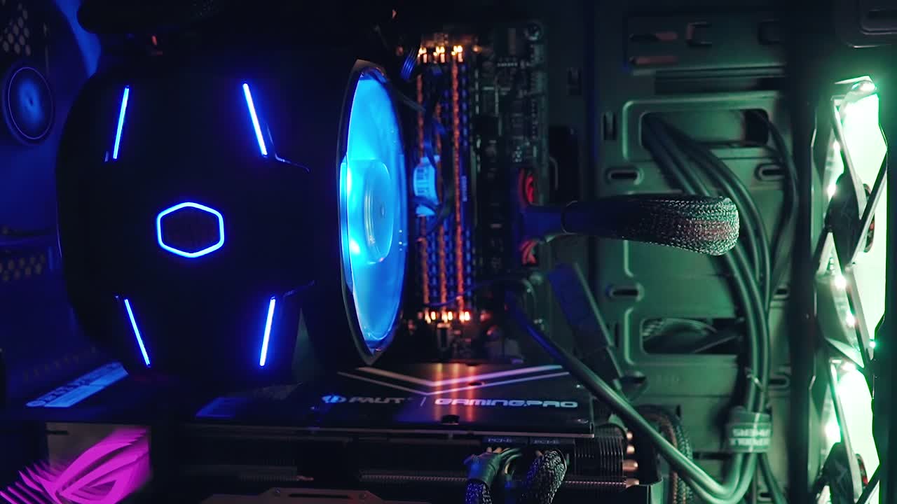 Custom Built PC with RGB Lighting