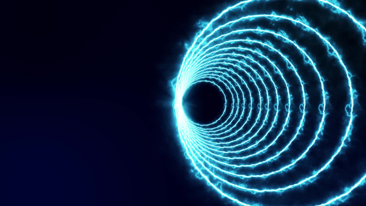 3D circle tunnel animation motion graphics