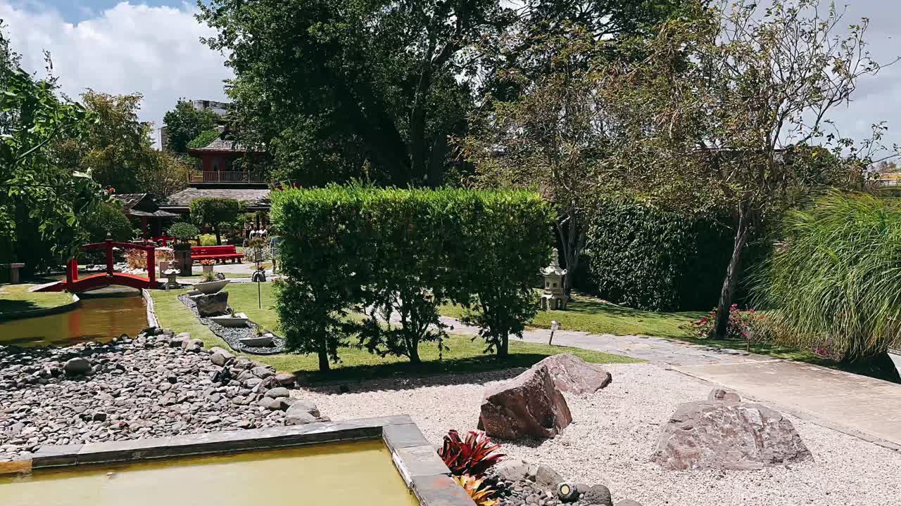 Japanese Garden with Water Features
