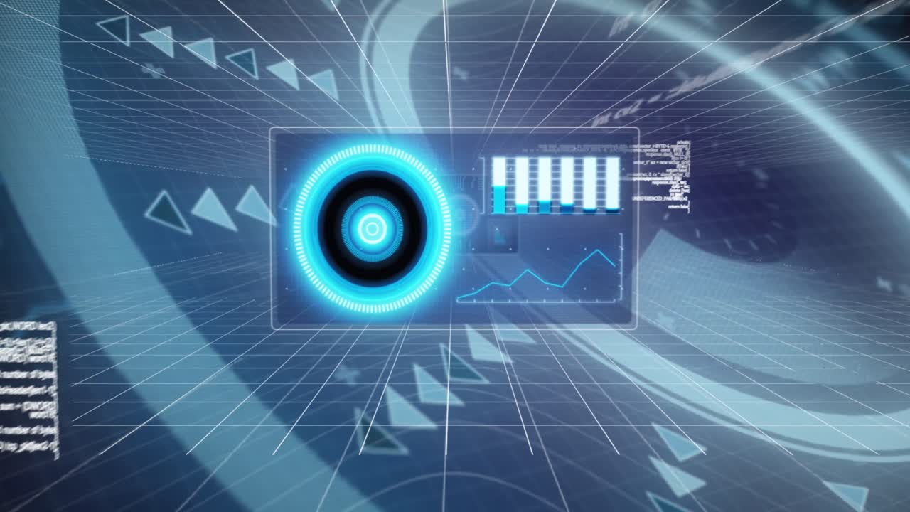 스 스캔을 통해 화면에서 데이터 처리의 애니메이션