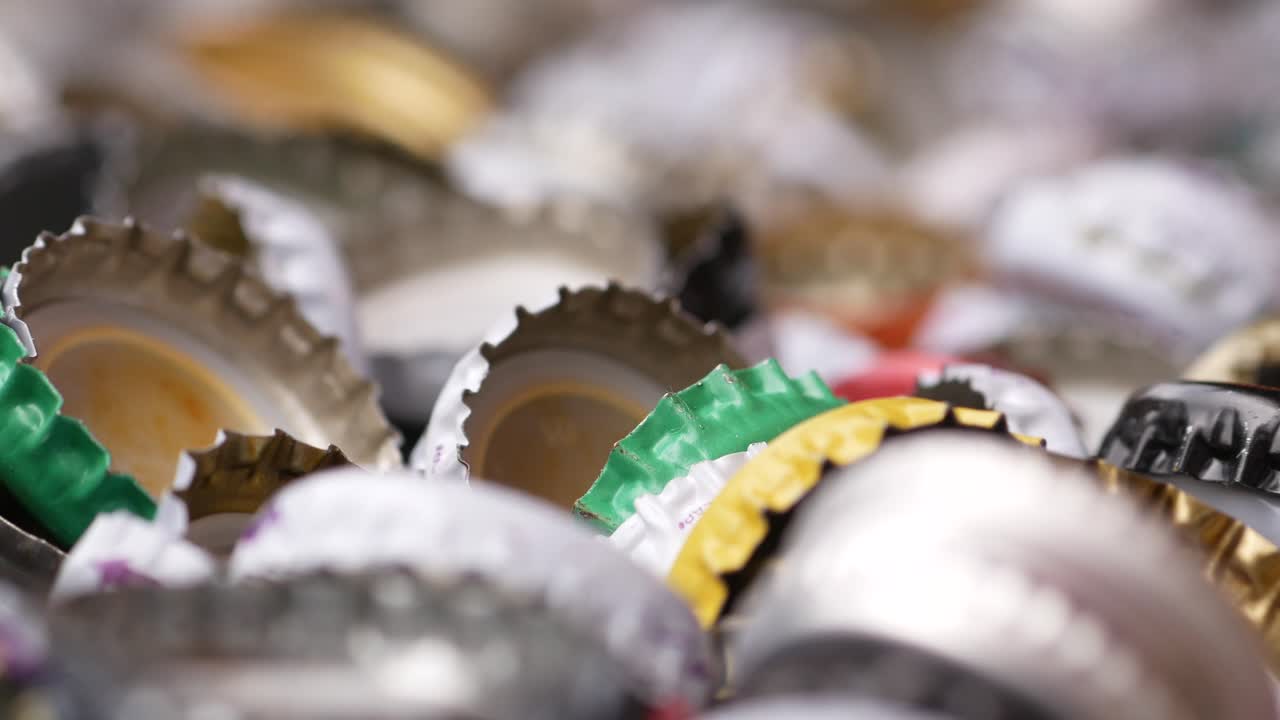 Pile of Discarded Bottle Caps