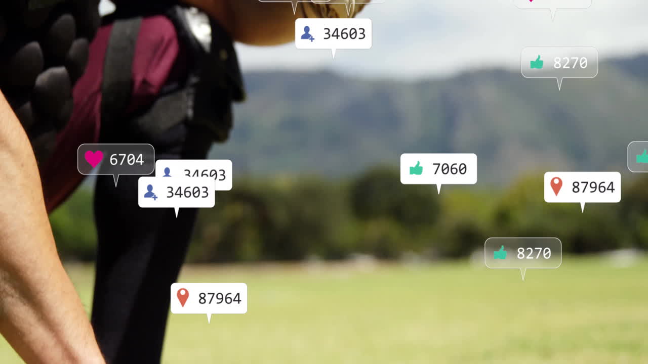 두 인종의 남성 야구 선수에 대한 디지털 데이터 처리의 애니메이션