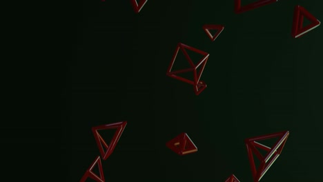 forma futurista, vuelo, animación de un objeto abstracto. fondo de concepto de tecnología dinámica.