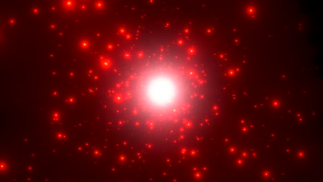 motion red particles and stars in galaxy abstract background 2