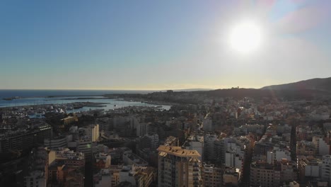 imágenes de drones sobre palma de mallorca