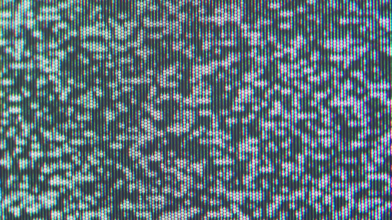 Distorted TV Screen