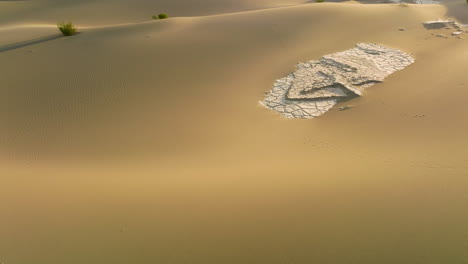 aerial view of mesquite flat sand dunes, scenic spot in death valley national park, california