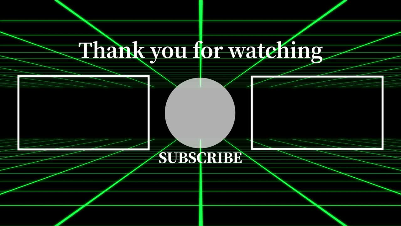 그리드 이동 엔드 카드 엔딩 스크린 모션 그래픽