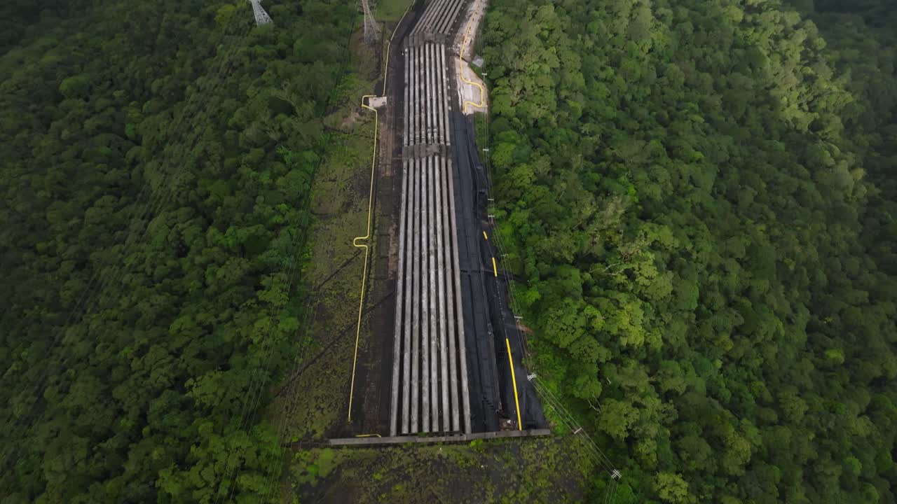 Henry Borden Hydroelectric Plant in S&atilde;o Paulo Brazil is an impressive industrial complex with a towering dam designed to generate hydroelectric power and provide electricity for millions