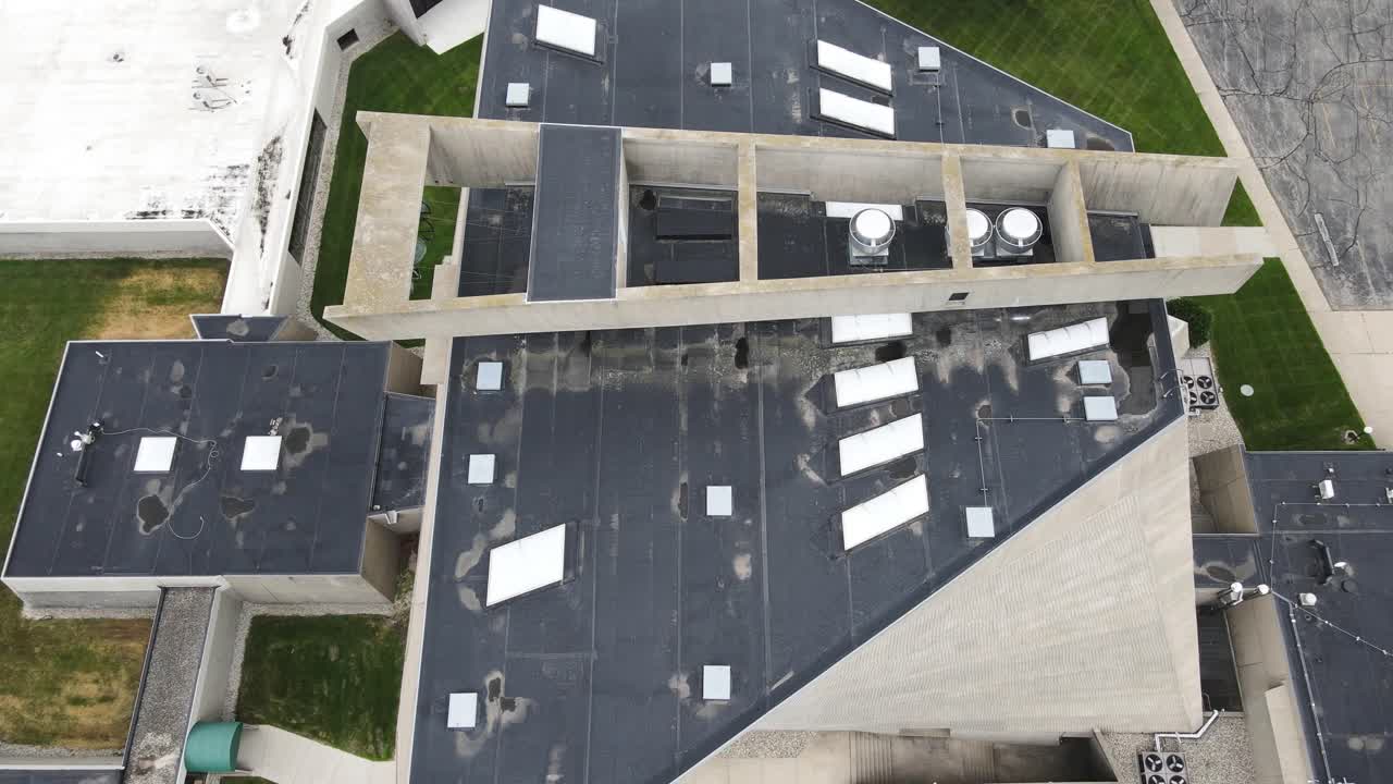 pase de techo e inclinación a vista de pájaro desde 90