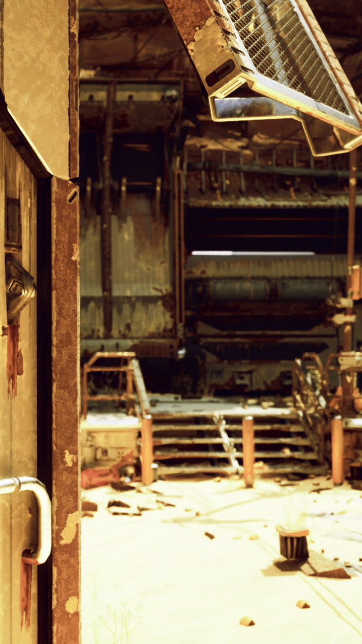 Old industrial site shows signs of decay and abandonment in a forgotten place