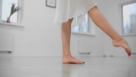 ballet dancer practicing