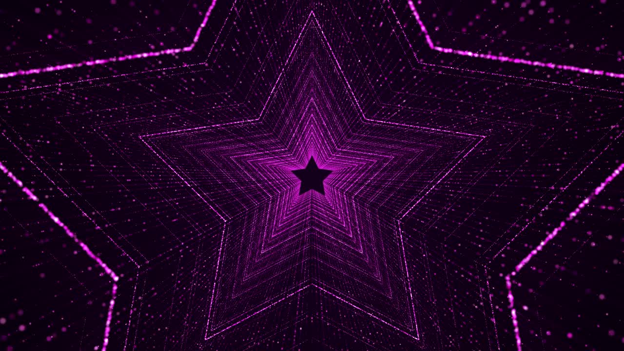 glamour púrpura partículas de estrella rosa forma de fondo. cuenta con partículas, brillo, rayas, luces intermitentes, llamaradas de lente, resplandor de estrellas, borrón de movimiento.