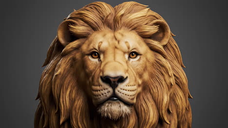 portrait of a lion