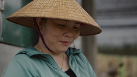 portrait of a vietnamese farmer