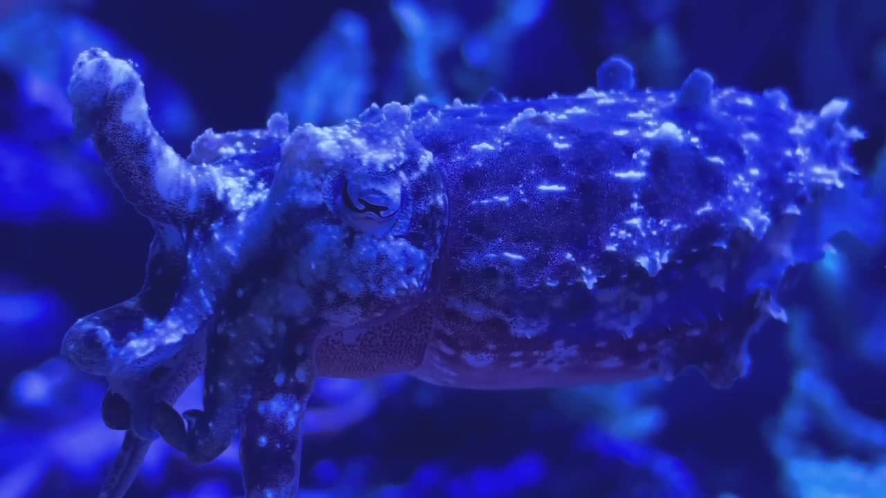 난쟁이 오징어 수중