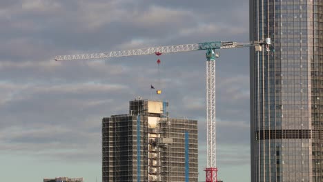 close view of construction in brisbane city, viewed from kangaroo point