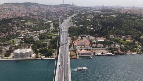 Tráfico-De-Coches-En-El-Puente-Aéreo-Drone-1