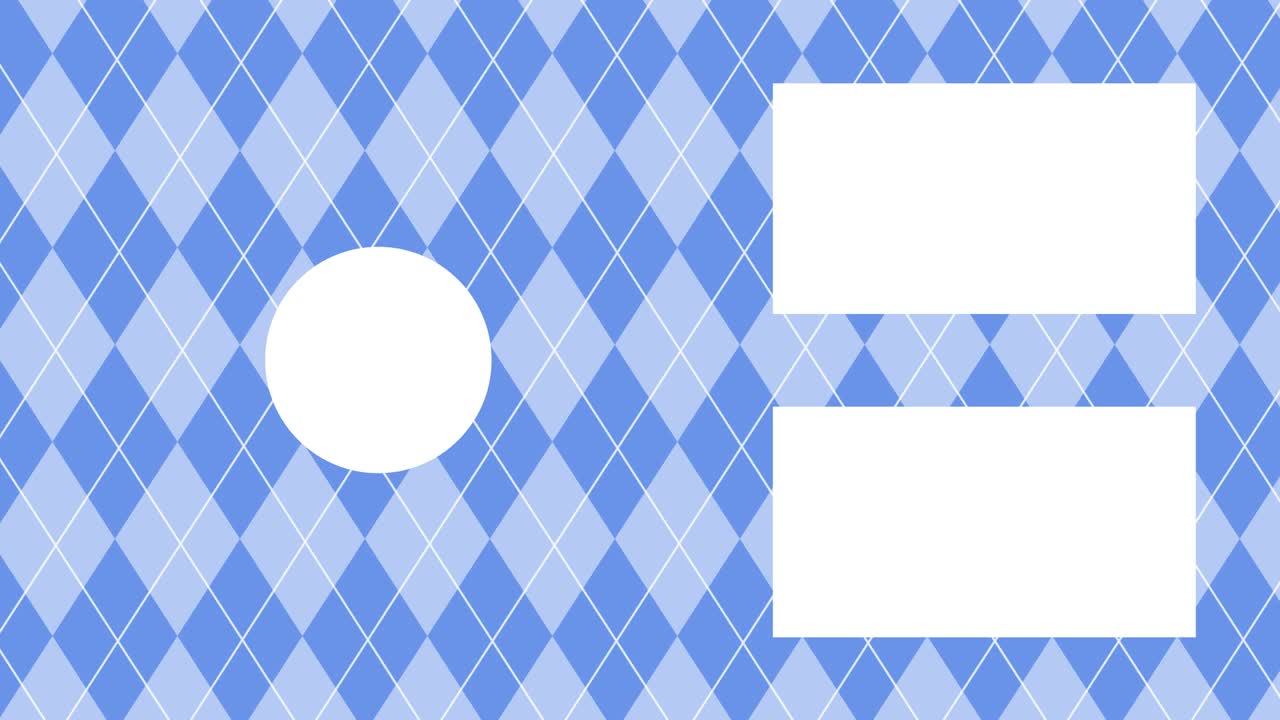 argyle 패턴 엔드 카드 엔딩 스크린 모션 그래픽